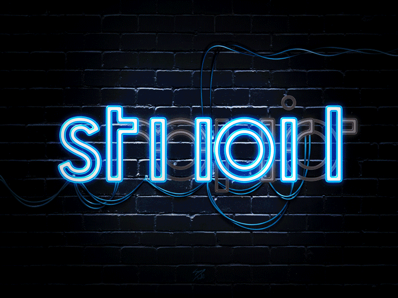 Smart Or Stupid ? ambigram animation blue effect intelligent light neon red smart stupid typography word