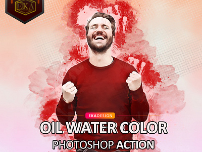 OIL WATER COLOR PHOTOSHOP ACTION adobe photoshop branding design photo editing photo effect photo work photoshop