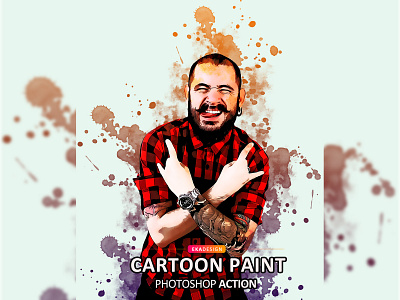 Cartoon Paint Photoshop Action