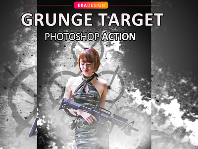 Grunge Target Photoshop Action
