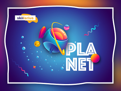 Planet "Skillarius" banner colorful first shot gradient invite planet space