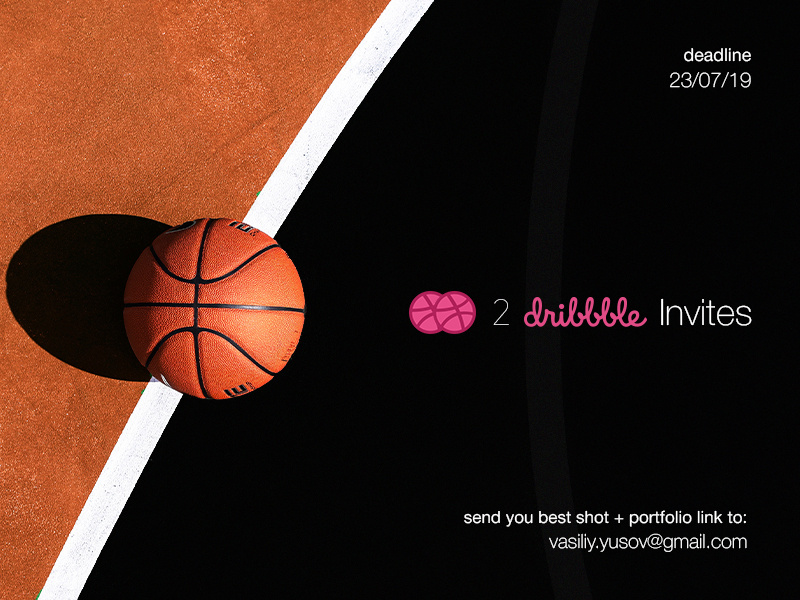 2 Dribbble Invites dribbble invite draft invites
