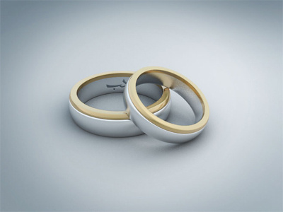 Wedding rings 3d gold render ring rings wedding