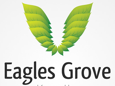 Eagles Grove logo green leafs logo rejected