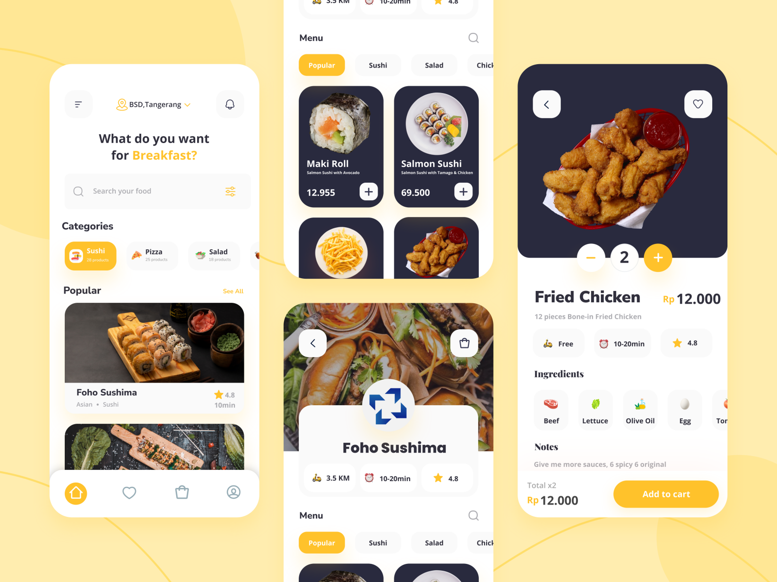 Food Delivery Mobile App Concept by Jerry Ming Ho on Dribbble