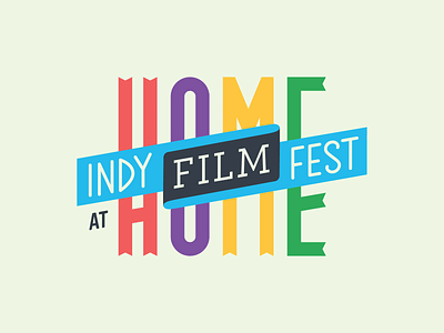 Indy Film Fest At Home/Virtual Logo Exploration branding exploration film film fest film festival identity indianapolis local logo logo design logos wip work in progress