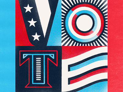 VOTE election illustration type typography voting