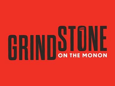 Unused Grindstone on the Monon Logo branding identity indianapolis local logo monon restaurant type typography