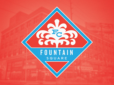 Fountain Square FC crest fountain square futbol identity illustrator indianapolis logo soccer sports sports design