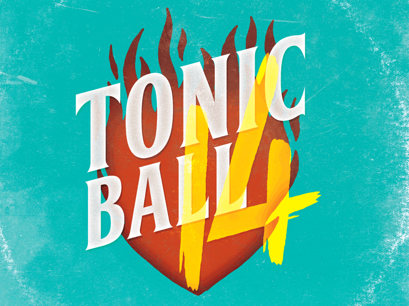 Tonic14 14 ball branding charity illustrator photoshop tonic typography