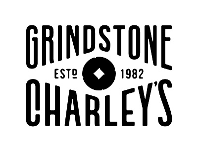 Unused Grindstone Charley's Logo design identity illustration logo restaurant