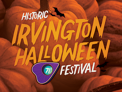 2017 Irvington Halloween Festival Logo fall festival halloween halloween festival identity indiana irvington logo planchette