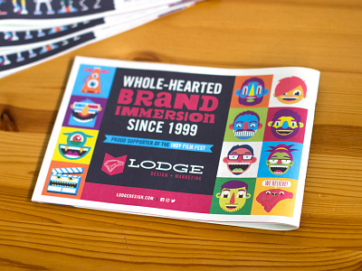 2018 Lodge Design Print Ad advertisement color film fest illustration lodge design print typography