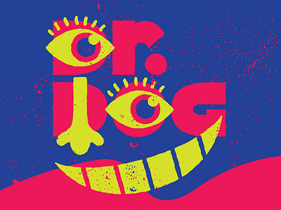 Unused Idea for Dr. Dog Poster band design dr. dog face illustrator type type design typography