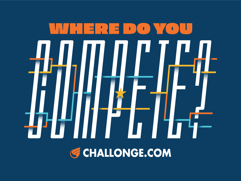 Where Do You Compete bracket t shirt t shirt design type type design typography