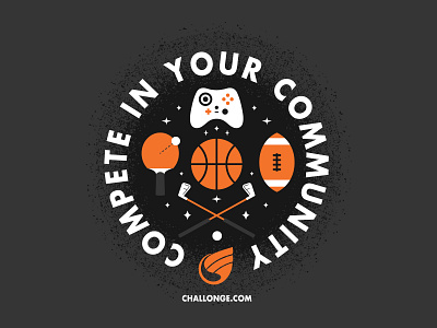 Challonge - Compete in Your Community brackets gaming illustration illustration design sports tournaments