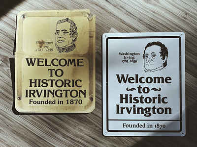 Welcome to Historic Irvington design historic historical illustration indianapolis indy irvington sign typography