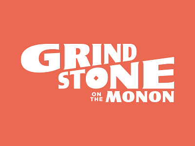 Grindstone on the Monon Logo branding design food identity indiana indianapolis indy local logo logo design logotype monon restaurant type