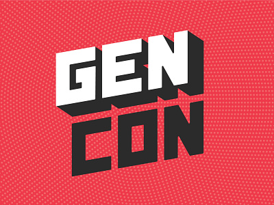 Unused Gen Con Logo branding design gaming gen con identity indiana indianapolis indy local logo type type design typography