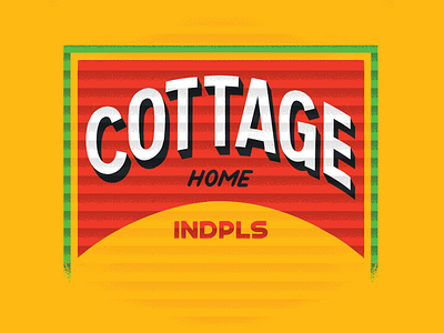 Cottage Home indiana indianapolis local type typography