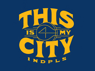 This is My City indiana pacers indianapolis indpls indy local nba pacers type typedesign typography victor oladipo