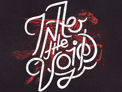 Into The Void calligraphy font graphic design hand lettering handtype illustration lettering type typography