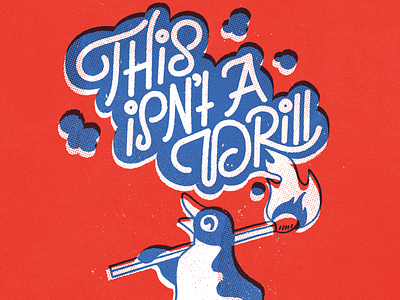 This Isn't A Drill calligraphy doodle font graphic design handlettering illustration lettering type typography vintage