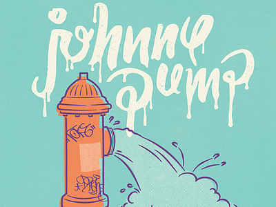 Johnny Pump calligraphy doodle font graphic design handlettering illustration lettering type typography vintage