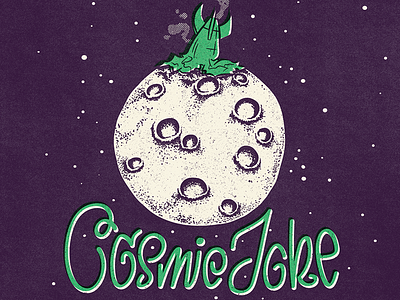 Cosmic Joke calligraphy doodle font graphic design handlettering illustration lettering type typography vintage