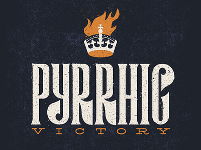 Phyrric Victory design font illustration type