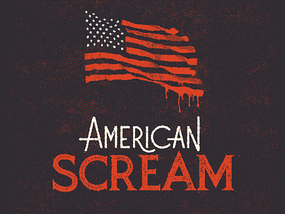 American Scream design font illustration type