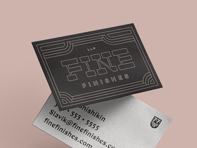 Unused Business Card Design business card fine finishes