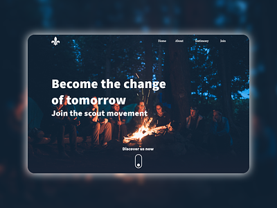Daily UI challenge 003 - Landing page
