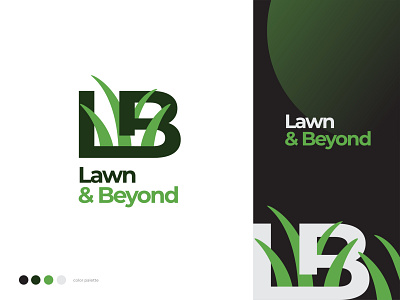 Lawn & Beyond branding design flat icon logo vector