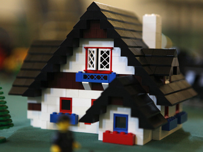Lego house architecture colorful lego model toys
