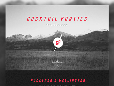 Cocktails catering clean glenorchy grizzly bear parallax pattern photographic web website