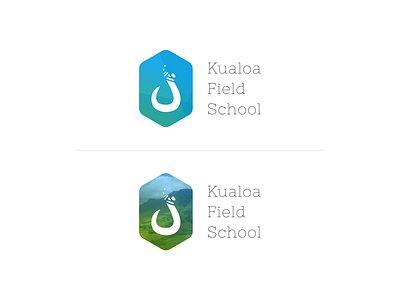 Kualoa academic branding design hawaii logo logomark slab serif