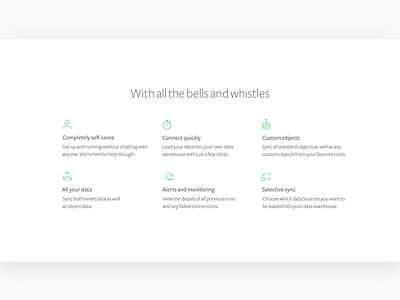 Bells and whistles groups icons layout molecules ui web website