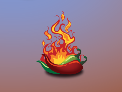 Chilli Game asset chilli fire flames green hot no red