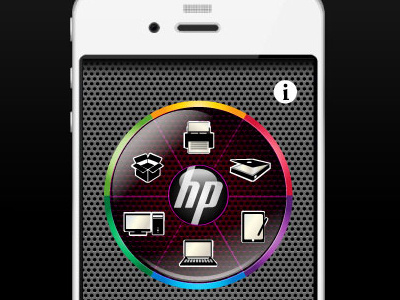 Hp Product selection wheel dial hp iphone product