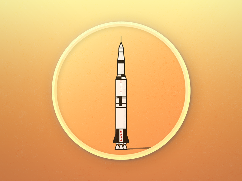 Saturn V Rocket by Kyle Howell on Dribbble