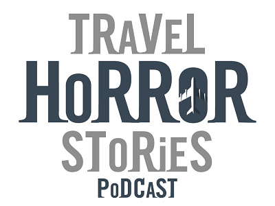 Travel Horror Stores Podcast - Logo brand branding graphic design identity logo ty typography vector