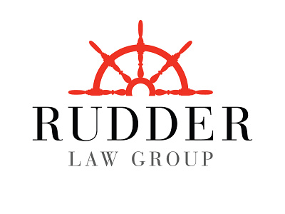 Rudder Law Group - Logo attorney branding design graphic design graphics identity illustration law firm lawyer logo rudder law group symbol typography vector wordmark