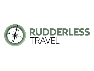 Rudderless Travel - Logo blog blogger branding design graphic design icon identity illustration logo rudderless short trips symbol travel typography vacation weekendgetaways wordmark