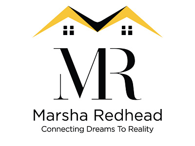 Masha Redhead Realtor - Logo branding design graphic design home house icon identity illustration logo real estate realtor symbol typography vector