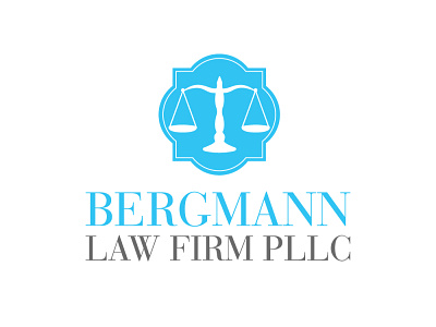 Bergmann Law Firm PLLC - Logo attorney bergmann branding counsel design graphic design identity illustration law law firm lawyers logo texax typography vector