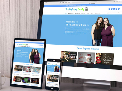 The Exploring Family - Website advertising blog blogger branding children design family graphic design the exploring family travel ux website
