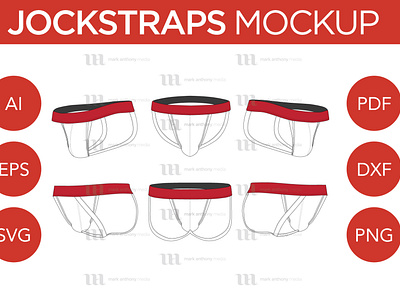 Jockstrap - Vector Mockup Template jockstrap