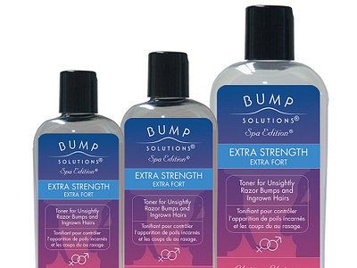 Bump Solutions - Spa Edition - Extra Strength = Packaging beauty bottle branding design graphic design identity illustration logo package design packages vector