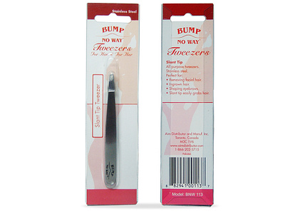 Bump No Way - Slant Tip Tweezer - Packaging